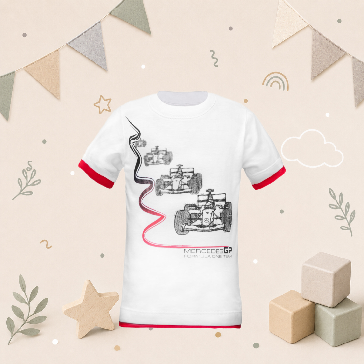 Remera Kids GP - Blanco